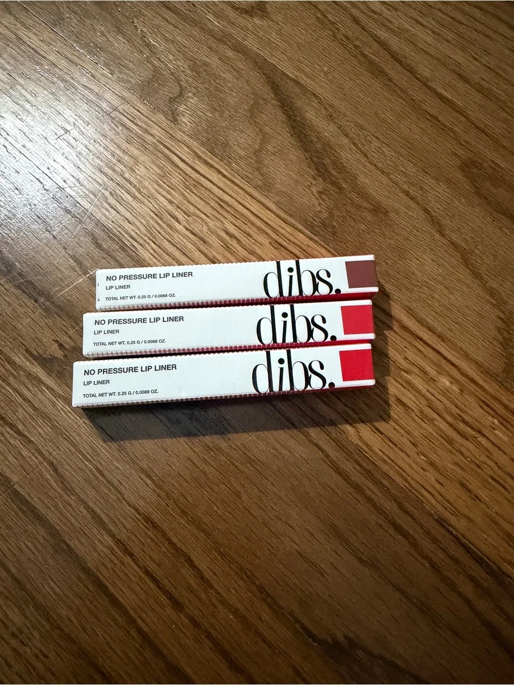 dibs. No Pressure Lip Liner Set — bundle of 3!